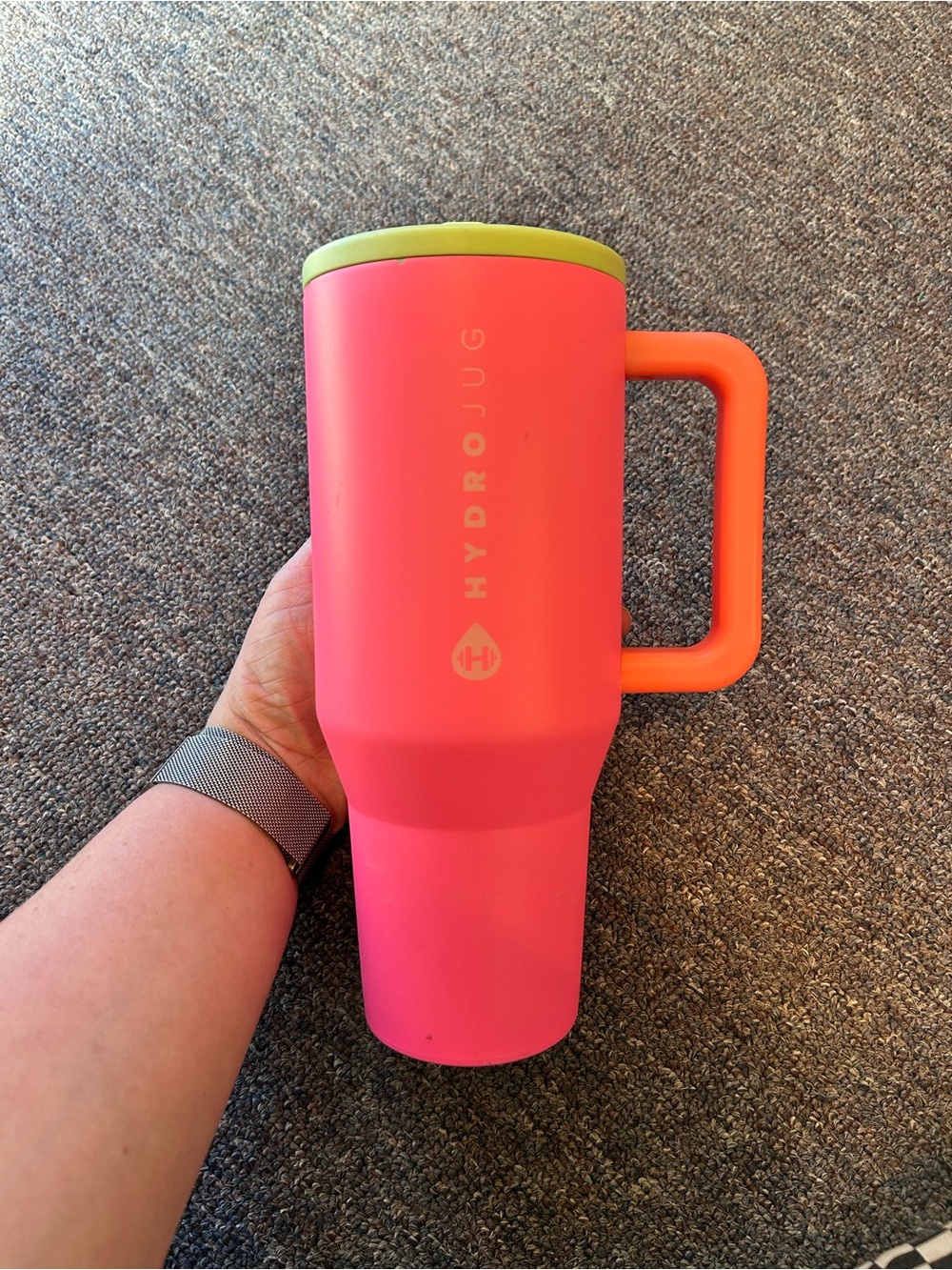 HydroJug Traveler 32 oz Fruit Punch Pink Insulated Tumbler